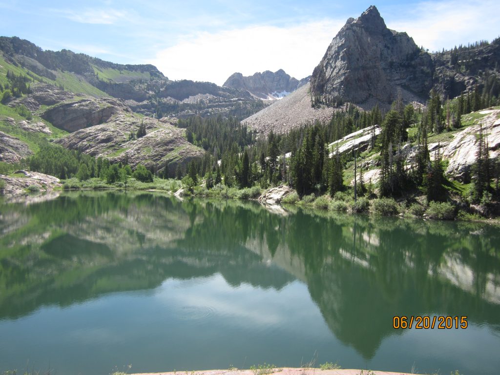 Reflections in Lake Blanche near Salt Lake City